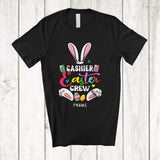 MacnyStore - Personalized Custom Name Cashier Easter Crew; Adorable Easter Bunny Ears; Family T-Shirt