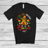 MacnyStore - Personalized Custom Name Certified Nacho Queen; Humorous Cinco De Mayo Mexican Food T-Shirt