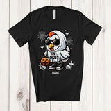 MacnyStore - Personalized Custom Name Chicken Boo Ghost Cosplay; Lovely Halloween Farm Sunglasses; Farmer T-Shirt