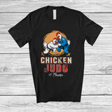 MacnyStore - Personalized Custom Name Chicken Judo; Lovely Farmer Chicken Playing Judo Fighting T-Shirt