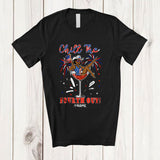 MacnyStore - Personalized Custom Name Chill The Fourth Out; Joyful 4th Of July Afro Girl In Wine Glass; Patriotic T-Shirt