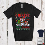 MacnyStore - Personalized Custom Name Chinese You A Merry Christmas; Joyful Sweater Dabbing Santa; Family T-Shirt