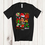 MacnyStore - Personalized Custom Name Christmas Squad; Lovely X-mas Collection Santa Gingerbread; Family T-Shirt