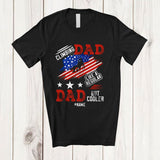 MacnyStore - Personalized Custom Name Climbing Dad Definition Cooler; Joyful Father's Day Vintage US Flag T-Shirt