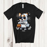 MacnyStore - Personalized Custom Name Corgi Boo Ghost Cosplay; Lovely Halloween Corgi Sunglasses; Family T-Shirt