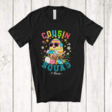 MacnyStore - Personalized Custom Name Cousin Squad; Lovely Easter Egg Playing Game; Gaming Gamer T-Shirt