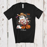 MacnyStore - Personalized Custom Name Cowboy NICU Boo Ghost; Lovely Halloween Western Nurse Pumpkin T-Shirt