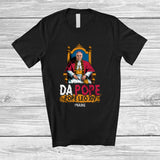 MacnyStore - Personalized Custom Name Da Pope Leo XIV; Humorous Chicago Prevost Da Pope 2025 T-Shirt
