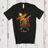 MacnyStore - Personalized Custom Name Dabbing Mexican Boy; Joyful Cinco de Mayo Mexican Proud Family T-Shirt