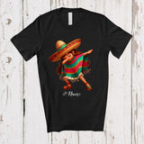 MacnyStore - Personalized Custom Name Dabbing Mexican Girl; Joyful Cinco de Mayo Mexican Proud Family T-Shirt
