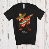MacnyStore - Personalized Custom Name Dabbing Mexican Man; Joyful Cinco de Mayo Mexican Proud Family T-Shirt