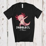 MacnyStore - Personalized Custom Name Dabolotl; Adorable Kawaii Axolotls Dabbing Girl Lover; Family T-Shirt