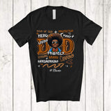 MacnyStore - Personalized Custom Name Dad Definition Protector; Amazing Father's Day Dad Black Afro T-Shirt