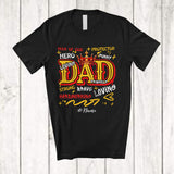 MacnyStore - Personalized Custom Name Dad Definition Protector; Amazing Father's Day King; Daddy Family T-Shirt