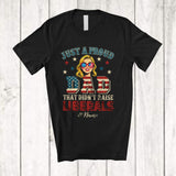 MacnyStore - Personalized Custom Name Dad Didn't Raise Liberals; Proud Father's Day 4th Of July Daughter T-Shirt
