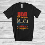 MacnyStore - Personalized Custom Name Dad Grandpa Great Grandpa Keep Better; Proud Father's Day Vintage T-Shirt