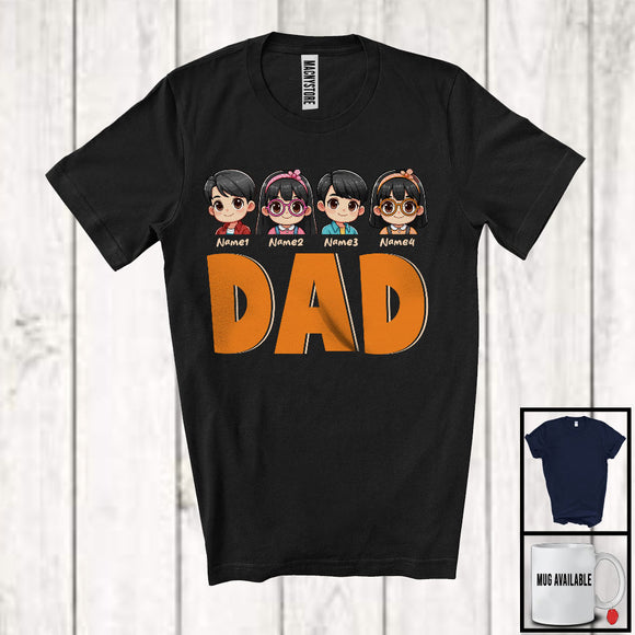 MacnyStore - Personalized Custom Name Dad, Amazing Father's Day Son Daughter, Family Group T-Shirt