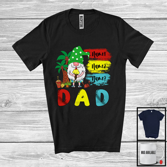 MacnyStore - Personalized Custom Name Dad, Cute Summer Vacation Gnome Sunglasses, Family Group T-Shirt