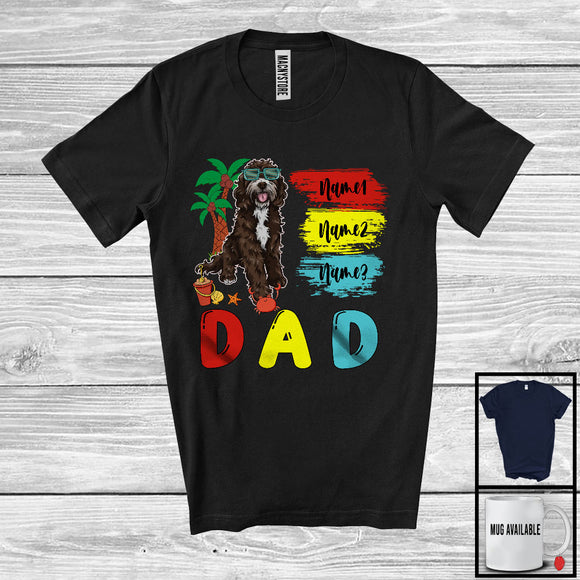 MacnyStore - Personalized Custom Name Dad, Cute Summer Vacation Sproodle Sunglasses, Family Group T-Shirt