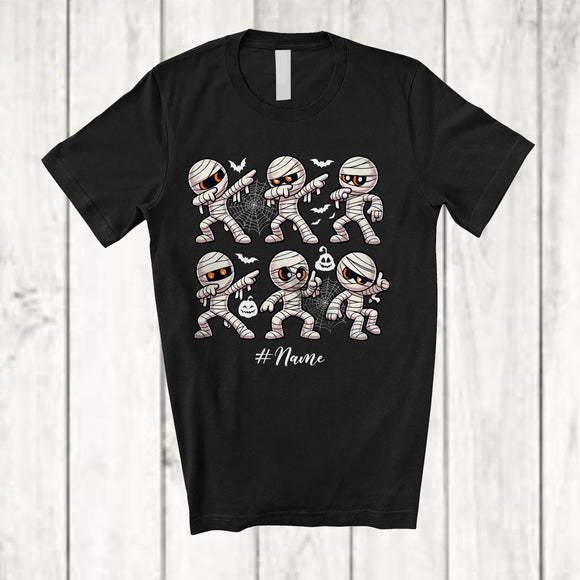 MacnyStore - Personalized Custom Name Dancing Mummies Dance Challenge; Joyful Halloween Boys Girls Dancer T-Shirt