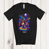 MacnyStore - Personalized Custom Name Donkey Disco Sunglasses Playing Rock Guitar; Joyful Guitarist Music T-Shirt