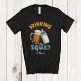 MacnyStore - Personalized Custom Name Drinking Squad; Joyful Father's Day Beer Milk Bottle; Family T-Shirt