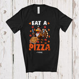 MacnyStore - Personalized Custom Name Eat A Pizza; Awesome Thanksgiving Turkey Pizza Food; Fall Family T-Shirt