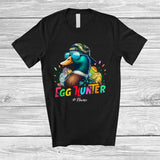 MacnyStore - Personalized Custom Name Egg Hunter; Joyful Easter Custom Name Camo Duck Sunglasses T-Shirt