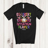 MacnyStore - Personalized Custom Name Eggspert Accordion Player; Joyful Easter Egg Expert; Musical Instrument T-Shirt