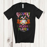 MacnyStore - Personalized Custom Name Eggspert Violin Player; Joyful Easter Egg Expert; Musical Instrument T-Shirt