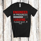 MacnyStore - Personalized Custom Name Engineer In Progress Loading; Amusing Future Jobs Careers Proud T-Shirt