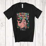 MacnyStore - Personalized Custom Name Everything's Gonna Be Walright; Lovely Alright Walrus Flowers T-Shirt