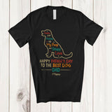 MacnyStore - Personalized Custom Name Father's Day To The Dog Dad; Lovely Father's Day Paws; Vintage T-Shirt