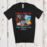 MacnyStore - Personalized Custom Name First Day Of Doing Teacher Stuff; Joyful Back To School Coffee T-Shirt