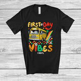 MacnyStore - Personalized Custom Name First Day Vibes; Joyful First Day Of School Bus; Teacher Students T-Shirt