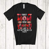 MacnyStore - Personalized Custom Name First Mom Now Grammie; Amazing Mother's Day Leopard Flowers T-Shirt