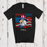 MacnyStore - Personalized Custom Name Footgolf Squad; Joyful 4th Of July Eagle Footgolf Player; Patriotic T-Shirt