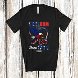 MacnyStore - Personalized Custom Name Freedom Since 1776; Humorous 4th of July Eagle Snake; Patriotic T-Shirt
