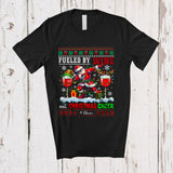 MacnyStore - Personalized Custom Name Fueled By Wine Christmas Cheer; Joyful Sweater Drinking Santa Dabbing T-Shirt