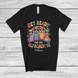 MacnyStore - Personalized Custom Name Get Ready For The Alpacalypse; Humorous Bachelorette Llama Alpaca T-Shirt