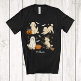 MacnyStore - Personalized Custom Name Ghost Boo Poodle Workout Yoga; Lovely Halloween Fitness Family T-Shirt