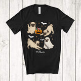 MacnyStore - Personalized Custom Name Ghost Boo Pug Workout Yoga; Lovely Halloween Fitness Family T-Shirt