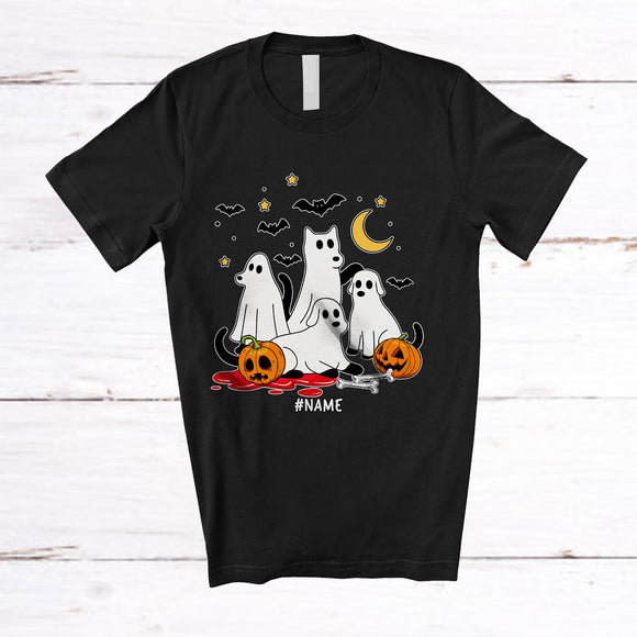 MacnyStore - Personalized Custom Name Ghost Dog Activities; Adorable Halloween Boo Dog Owner Lover T-Shirt