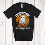MacnyStore - Personalized Custom Name Ghosting Is My Favorite Sport; Humorous Halloween Boo Ghost Trick T-Shirt