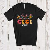 MacnyStore - Personalized Custom Name Gigi; Lovely Mother's Day Flower Floral Gigi; Proud Family Group T-Shirt