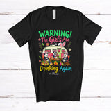 MacnyStore - Personalized Custom Name Girls Are Drinking Again; Happy Easter Bunny Panda; Camping Lover T-Shirt