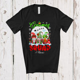 MacnyStore - Personalized Custom Name Gnomes Squad; Awesome Christmas Moon Three Gnomes Gnomies T-Shirt