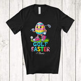 MacnyStore - Personalized Custom Name Golf Easter; Colorful Easter Egg Playing Custom Name Sport Player T-Shirt