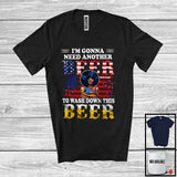 MacnyStore - Personalized Custom Name Gonna Need Another Beer, Funny 4th Of July Black Afro Women, Drinking Drunker T-Shirt