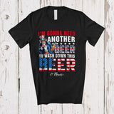 MacnyStore - Personalized Custom Name Gonna Need Another Beer; Proud 4th Of July Uncle Sam Drinking Patriotic T-Shirt